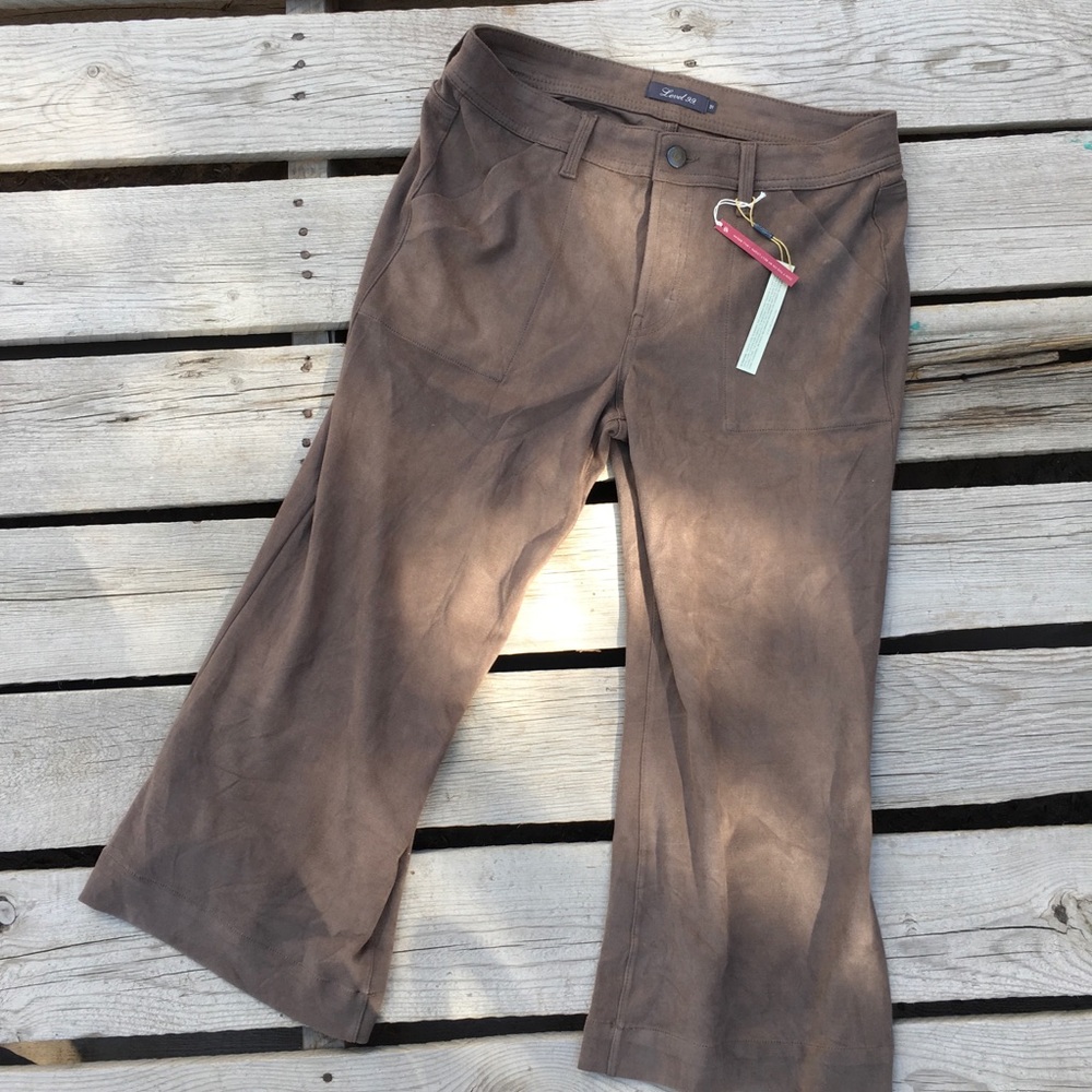 NWT Level 99 brown polyester pants 31 - Picture 2 of 6